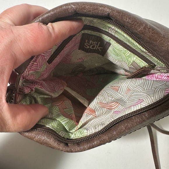 The Sak Brown Crossbody Bag with Metallic Accents - Picture 11 of 11